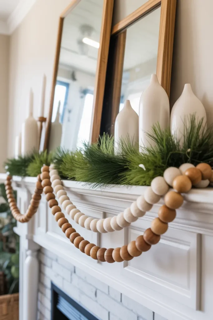 Layered Wood and Felt Garlands