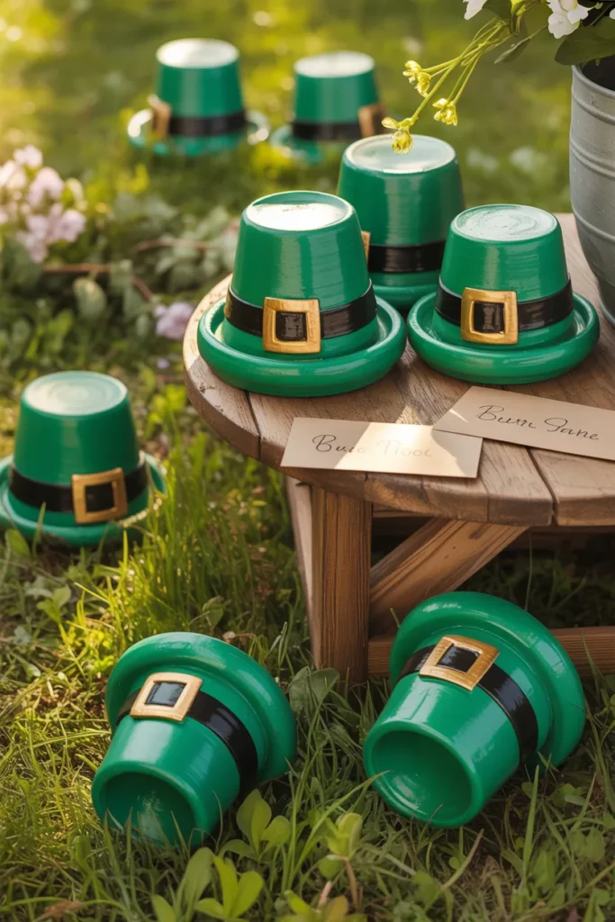 Leprechaun Hat Clay Pots