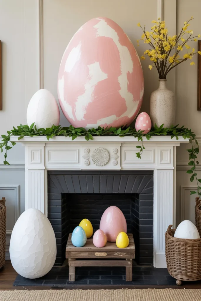 Oversized Papier Mache Eggs