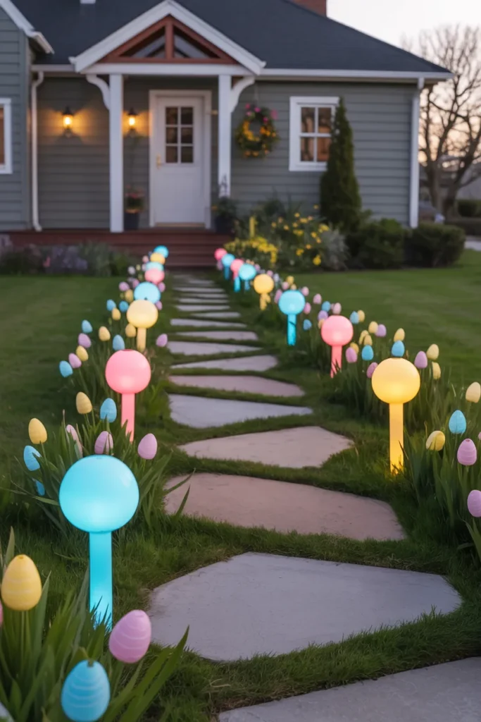 Pastel Solar Pathway Lights 1
