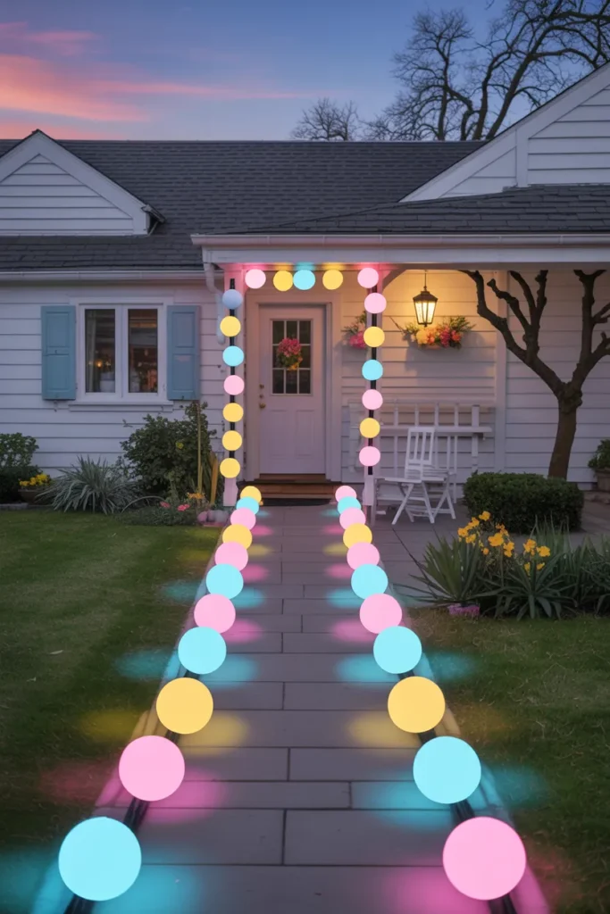 Pastel Solar Pathway Lights