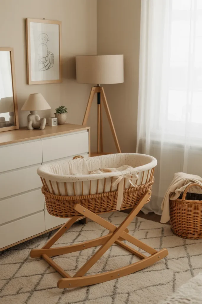 Portable bassinet stands