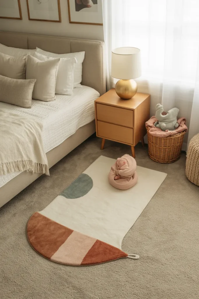 Rugs to define the zone