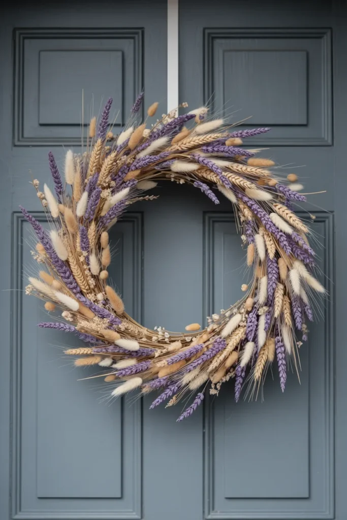 Spring Wreath with Dried Flowers