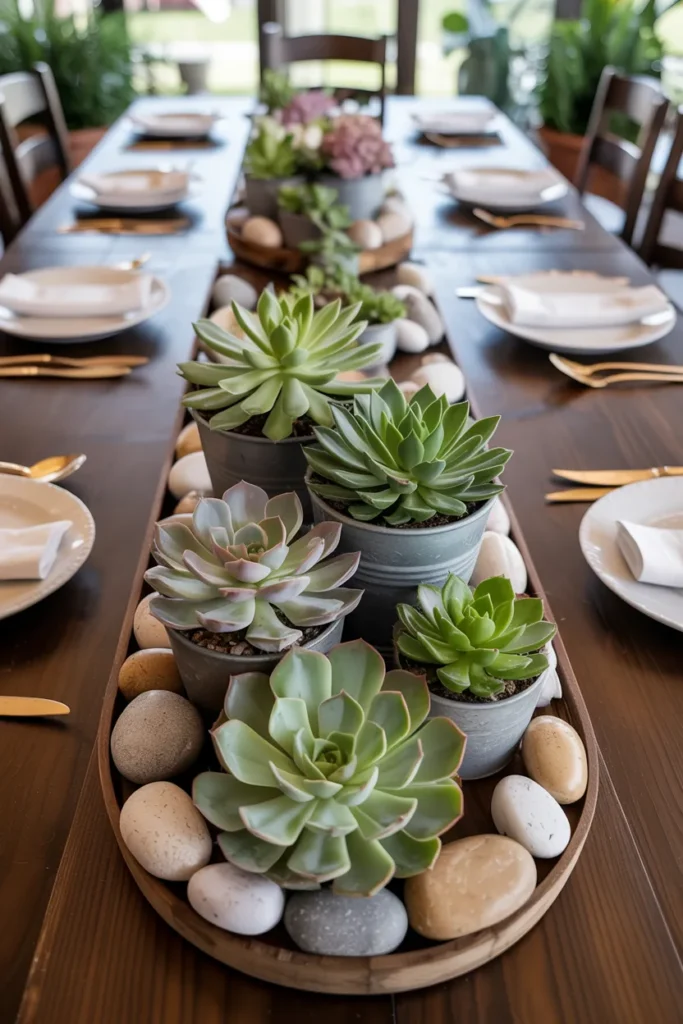 Succulent Centerpieces