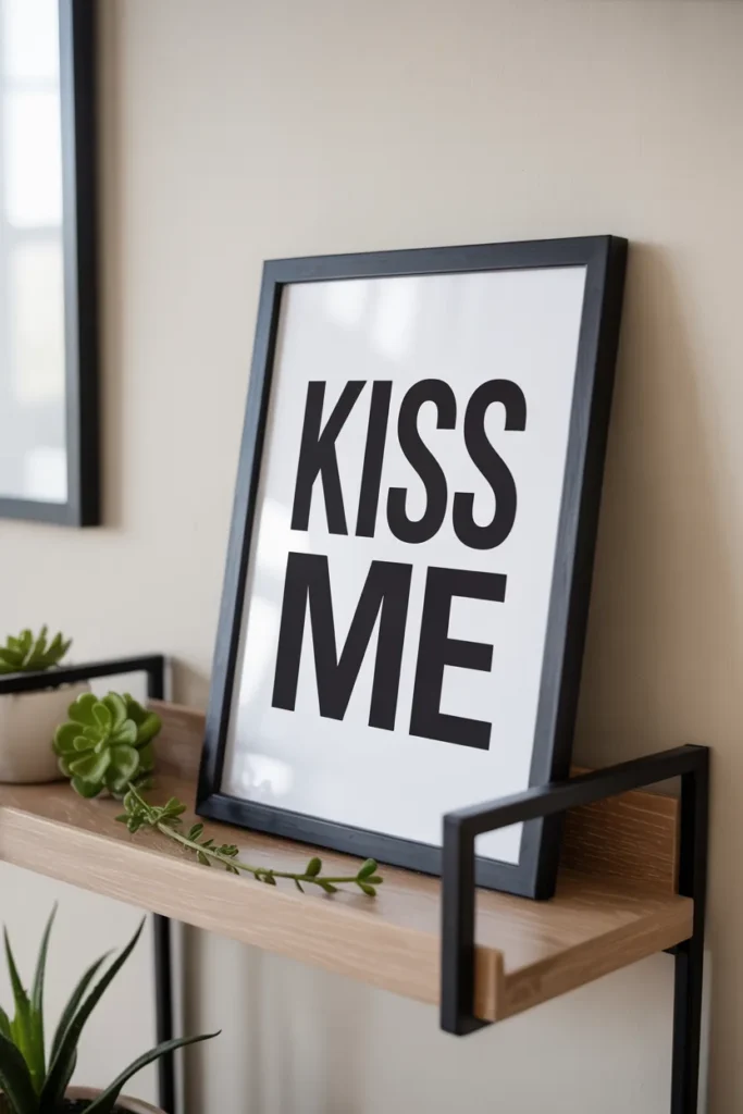 The Kiss Me Printable