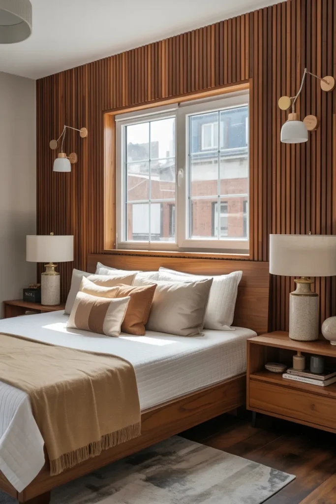 Vertical Wood Slat Wall