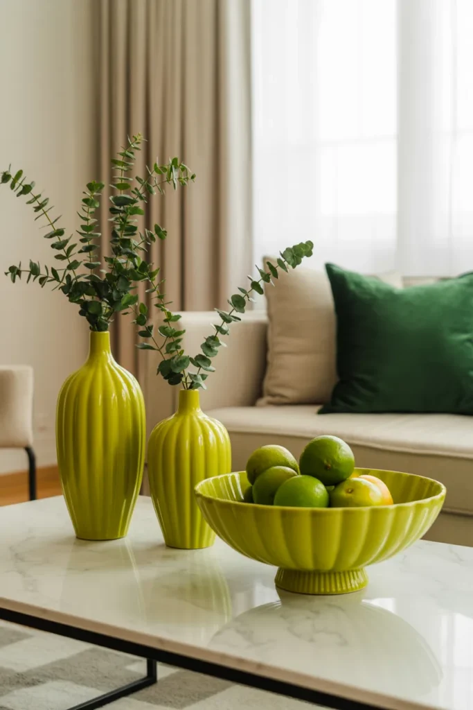 Wasabi Green Statement Pieces