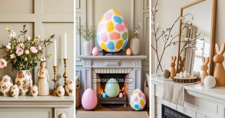 easter mantel decorating ideas