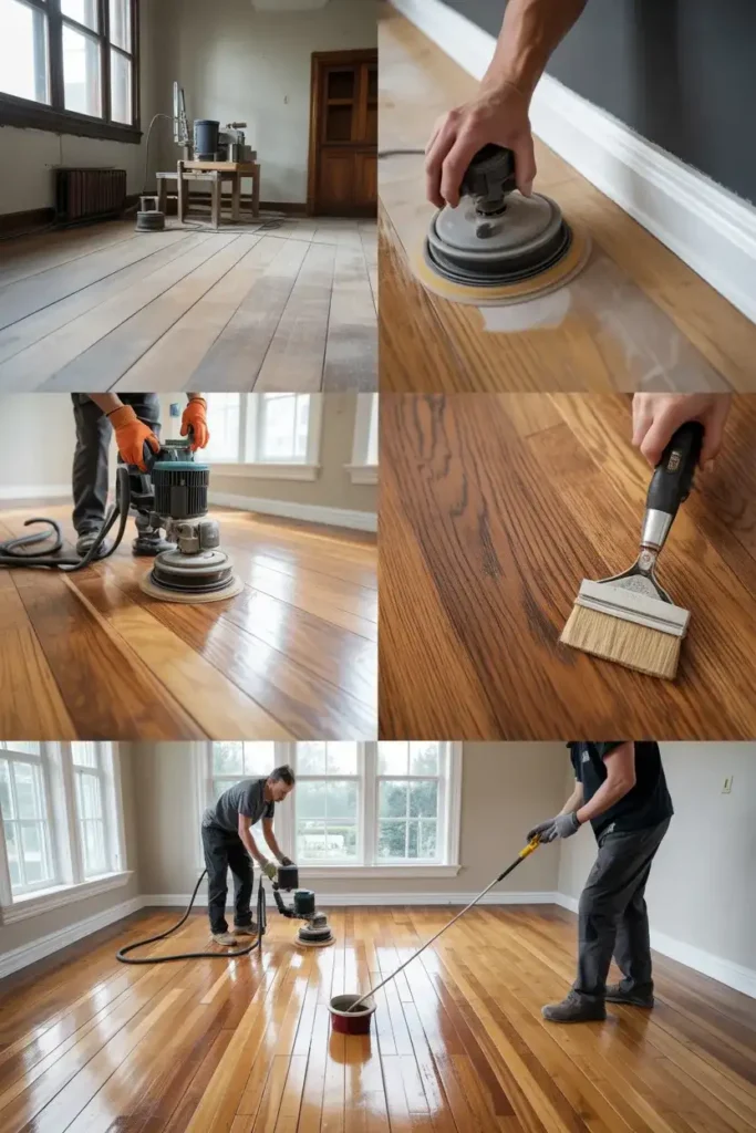 refinish hardwood floor 1
