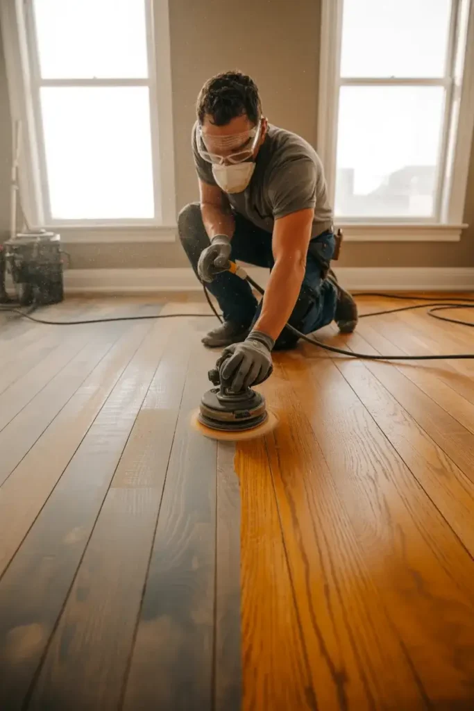 refinish hardwood floor