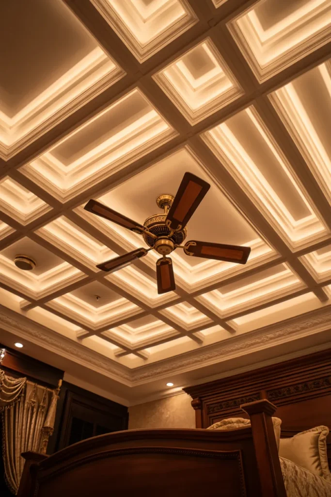 Coffered Ceiling for Old School Luxury