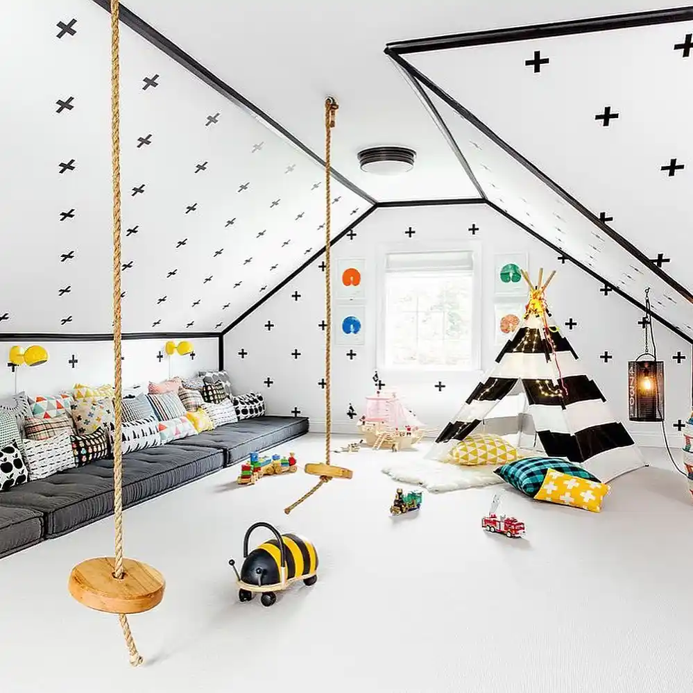 Scandinavian Style Minimal Play Loft