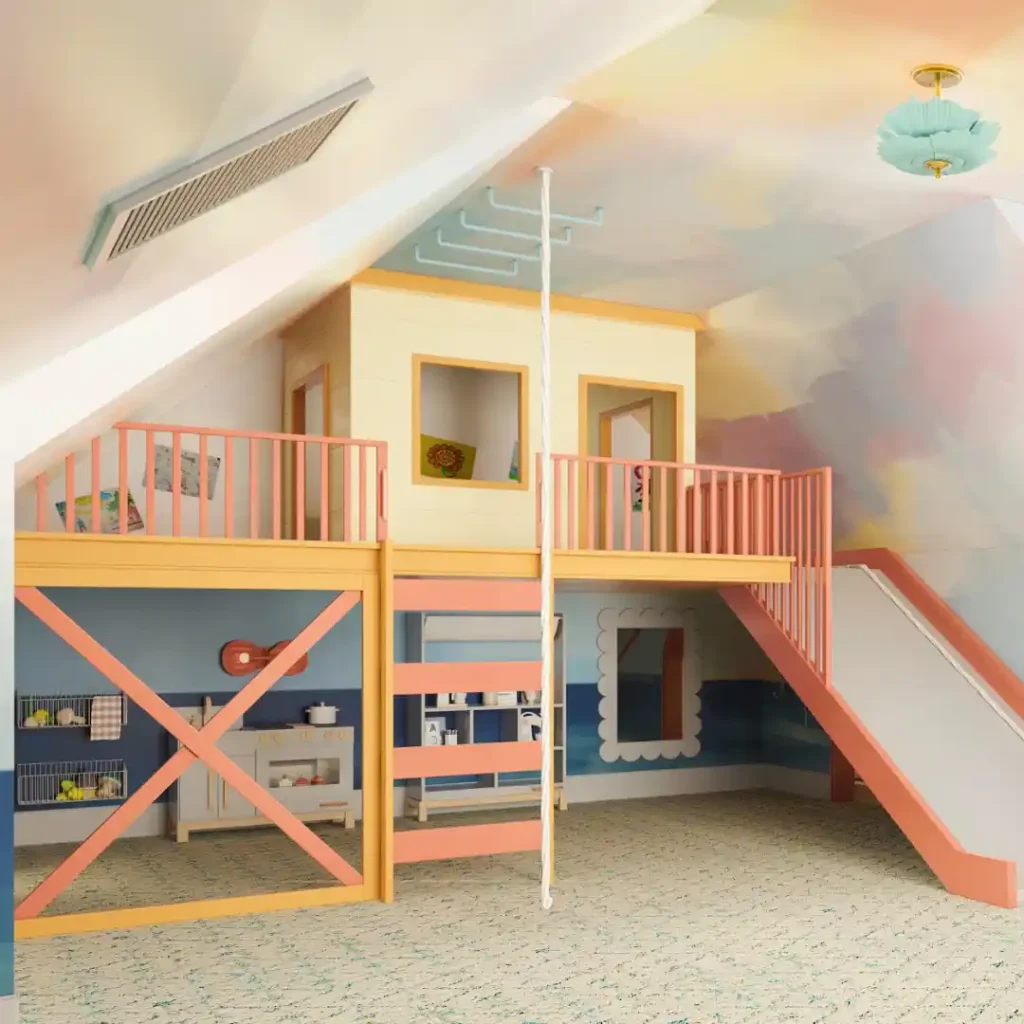 Colorful Loft Playhouse Adventure