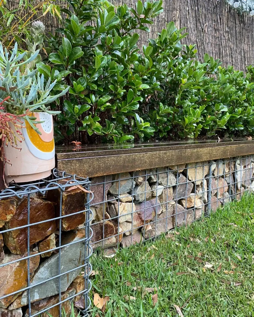 Natural Stone Gabion Wall