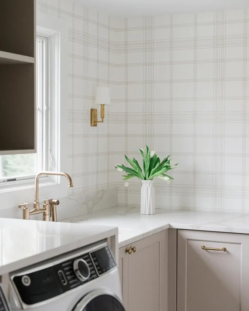 Minimalist Calm with Soft Grid Pattern