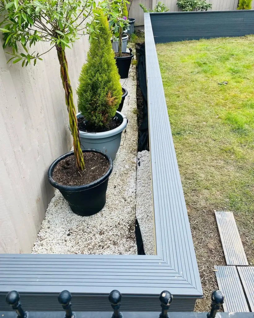Sleek Gravel Edge Planter