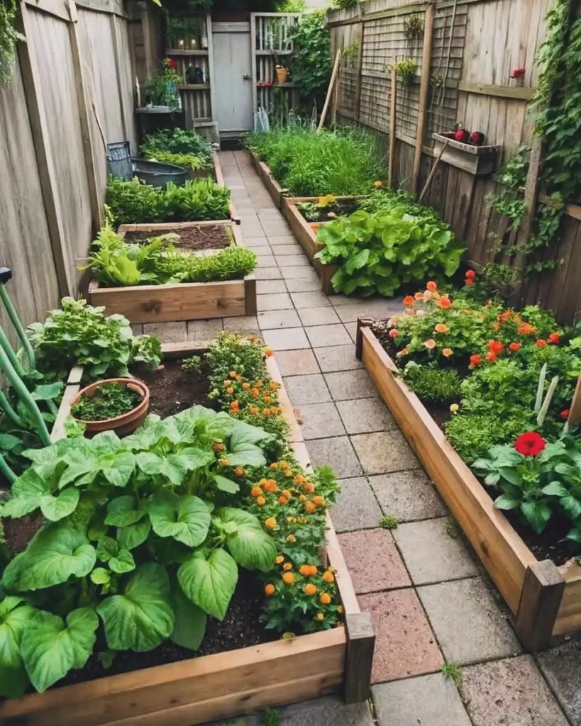 Structured Raised Bed Vegetable Garden