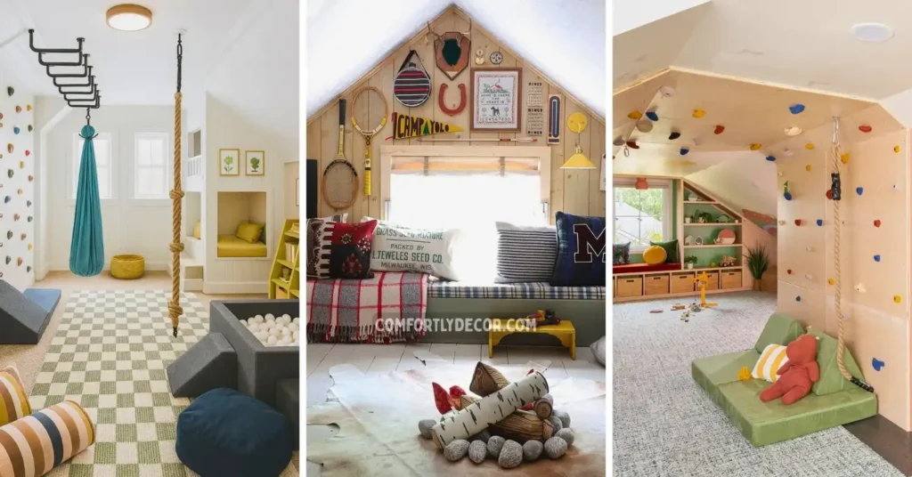 attic playroom ideas sloped ceiling